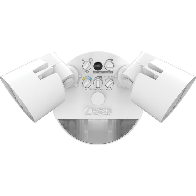 Lithonia Lighting HGX LED 2RH ALO SWW2 120 PIR WH M2 Security Homeguard Floodlight